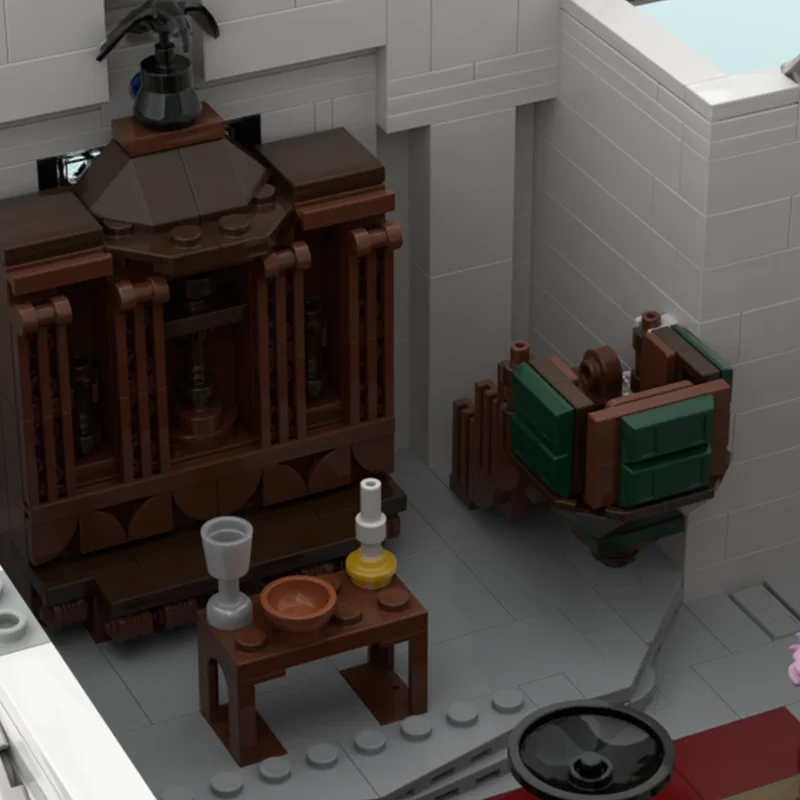 Фото 4780 деталей MOC: Модель Западной Церкви из Red Dead Redemption, набор для сборки, DIY-арт-набор, мега-мини, большой, культовый, развивающий конструктор, подарок №4