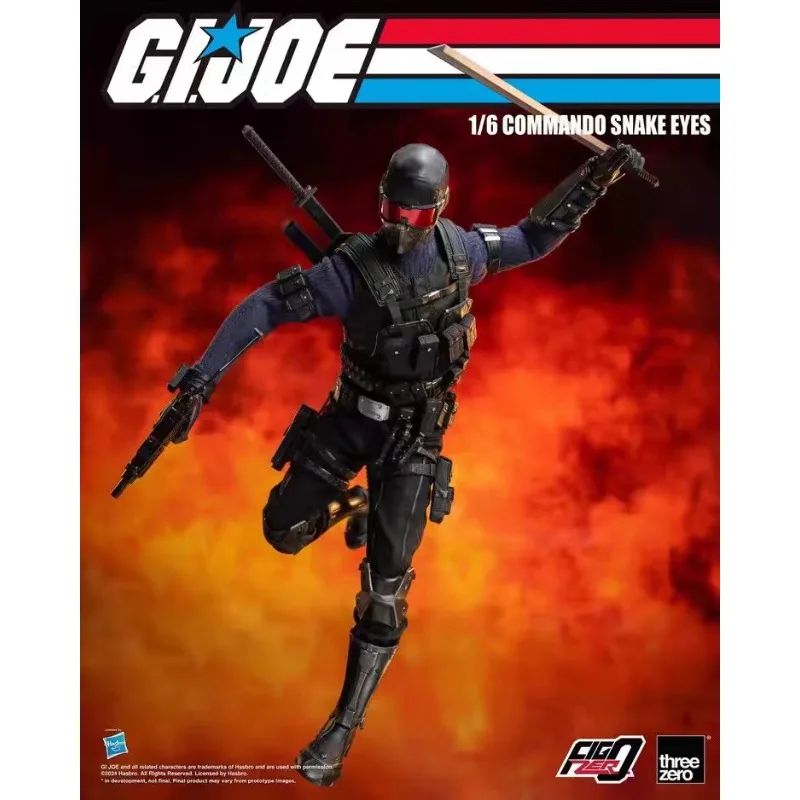 Фото Оригинальная фигурка Hasbro Threezero FigZero G.I. Фигурка Joe Series 1/6 COMMANDO SNAKE EYES, коллекционная модель, украшение №3