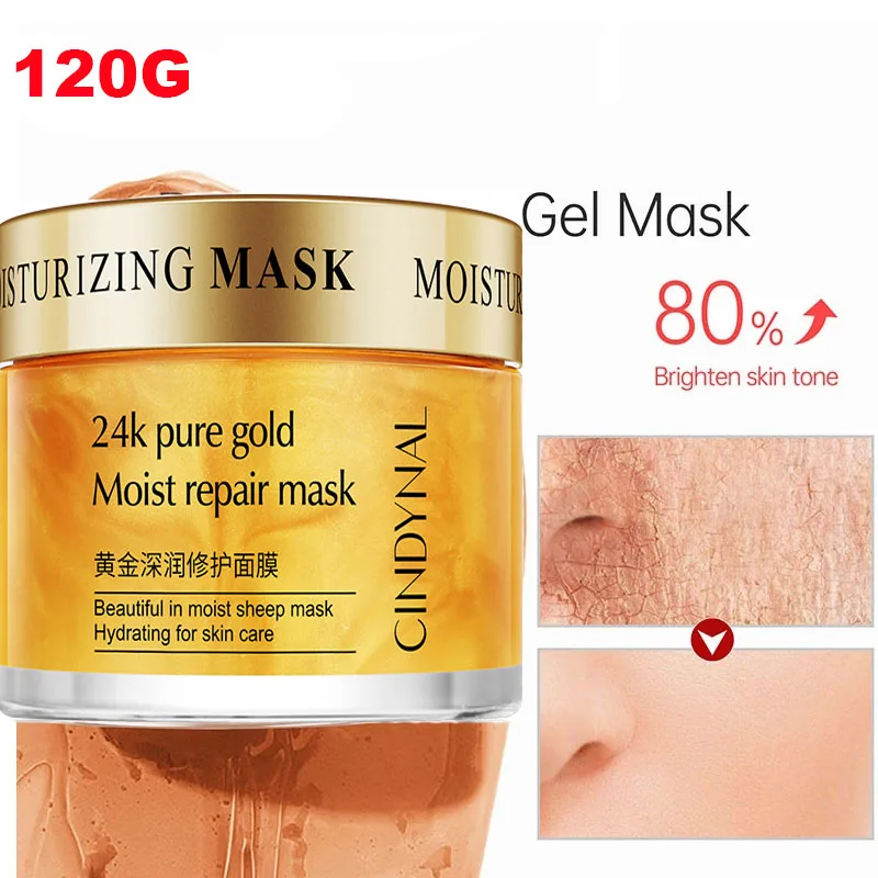 

24K Gold Serum Sleeping Face Mask Collagen Anti-wrinkle Face Cream Deep Moisturizing Serum Beauty Health Mascarillas Faciales
