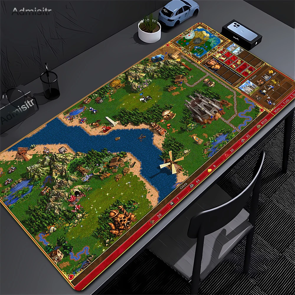 Фото Heroes of Might and Magic 3-х ковриков Коврик для мыши ПК Геймер Компьютерные аксессуары Коврик для мыши Игровой ноутбук Клавиатура Ковер Большой настольный коврик №1