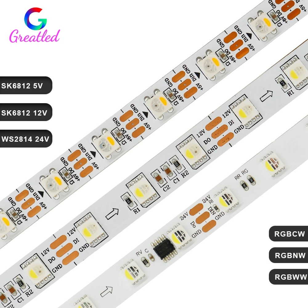 

Светодиодная лента TNALANT SK6812 WS2814 RGBW 60LED/м