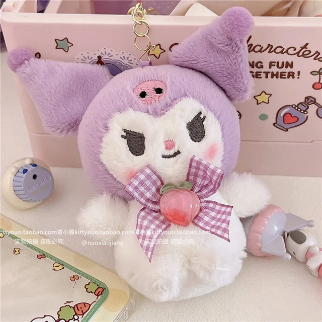 Kawaii Sanrio Plush Doll KeyChain Pendant - Mymelody, Kuromi, Cinnamoroll -  Cute Gift for Girls! - Kuru Store