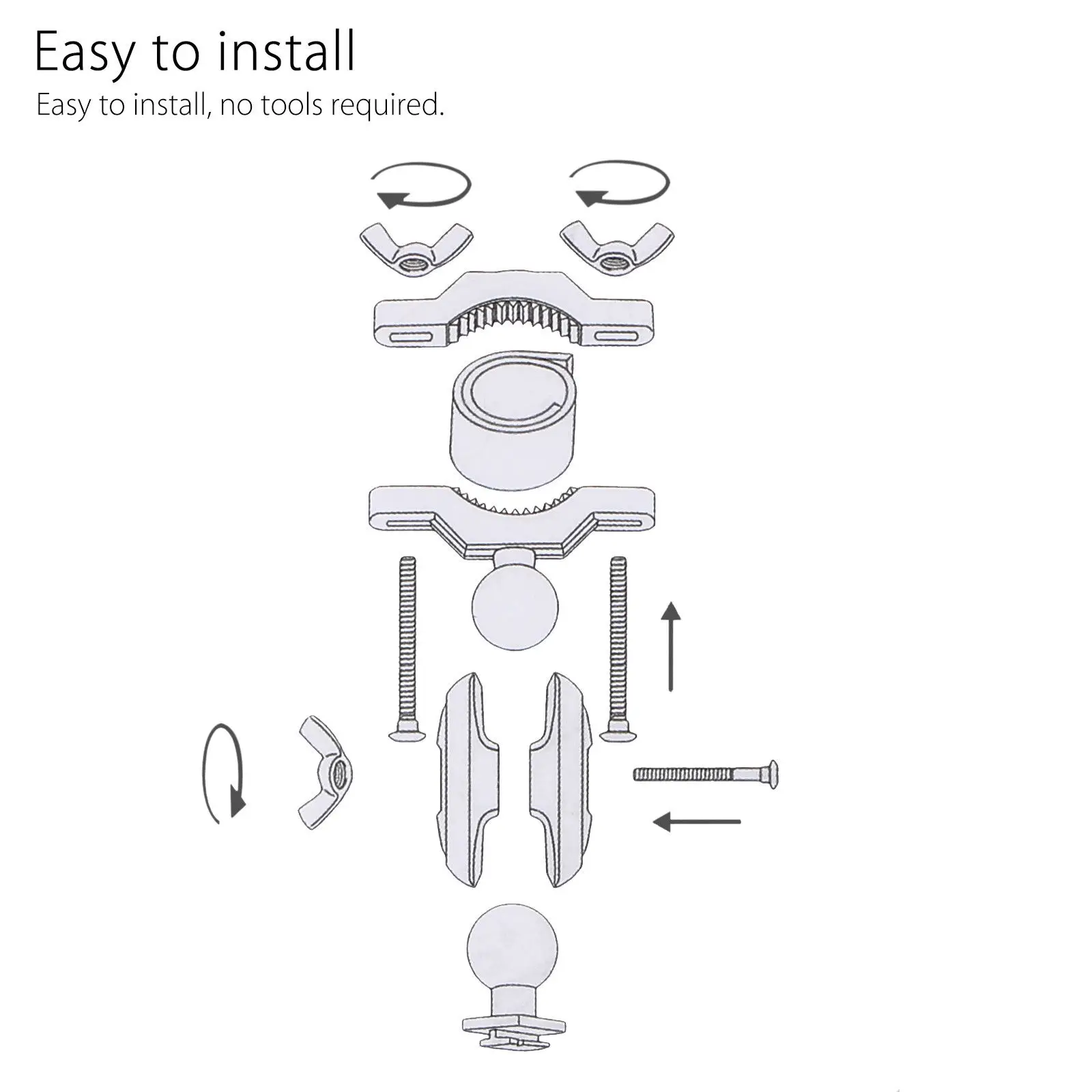 

Universal Car Rear View Mirror Mount Stand Holder Cradle Clip Kit For Cell Phone