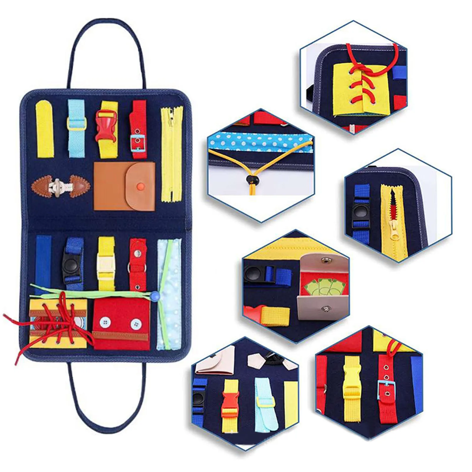 

Сумка для одежды Монтессори, учебные пособия, доска для раннего обучения детей, игрушки для самостоятельного обучения, игрушки для девочек ...