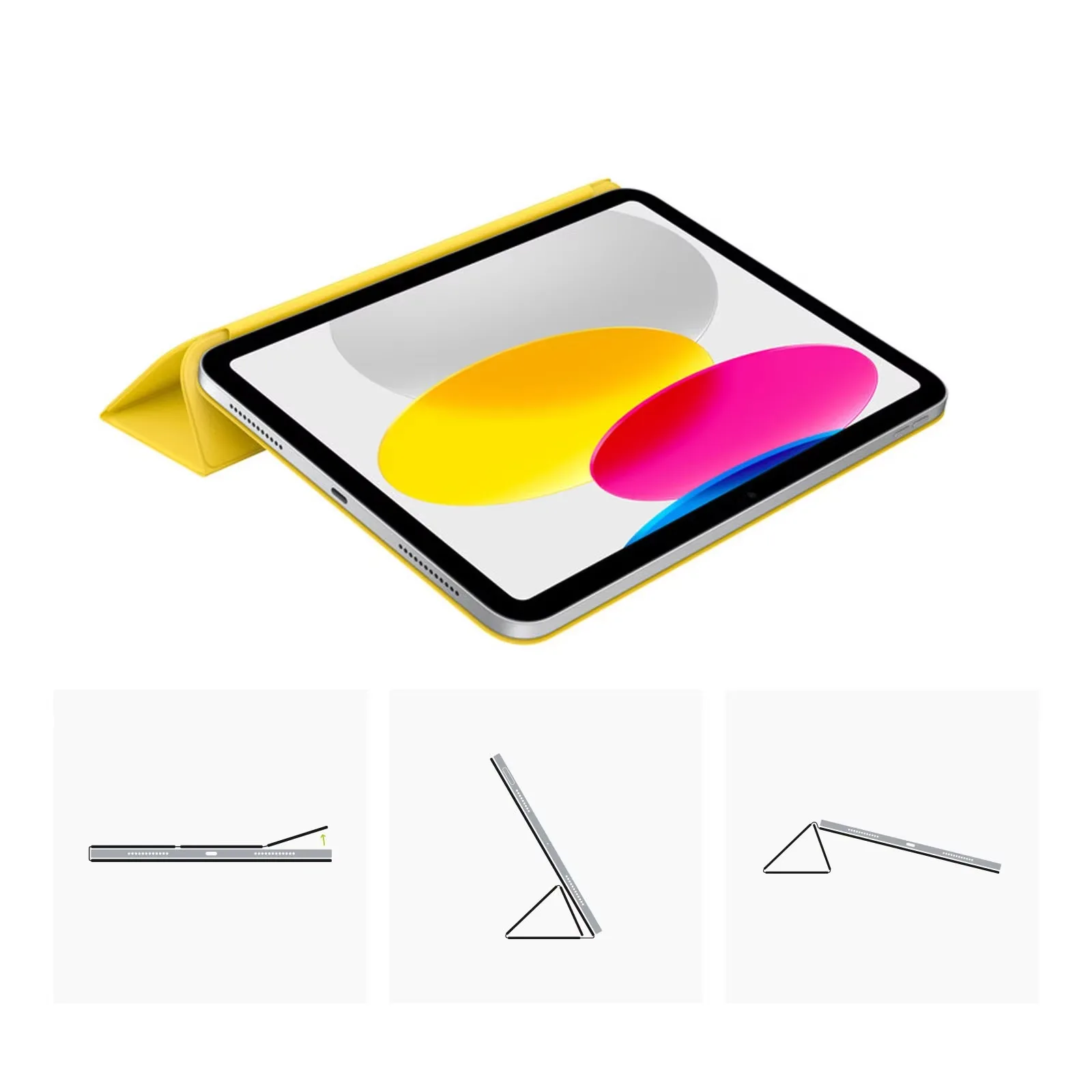 Фото Новый чехол для iPad 10-10,9 дюймов (2022) с функцией Smart Wake/Sleep, чехол из экокожи, минималистичный деловой противоударный чехол Max Cover №5