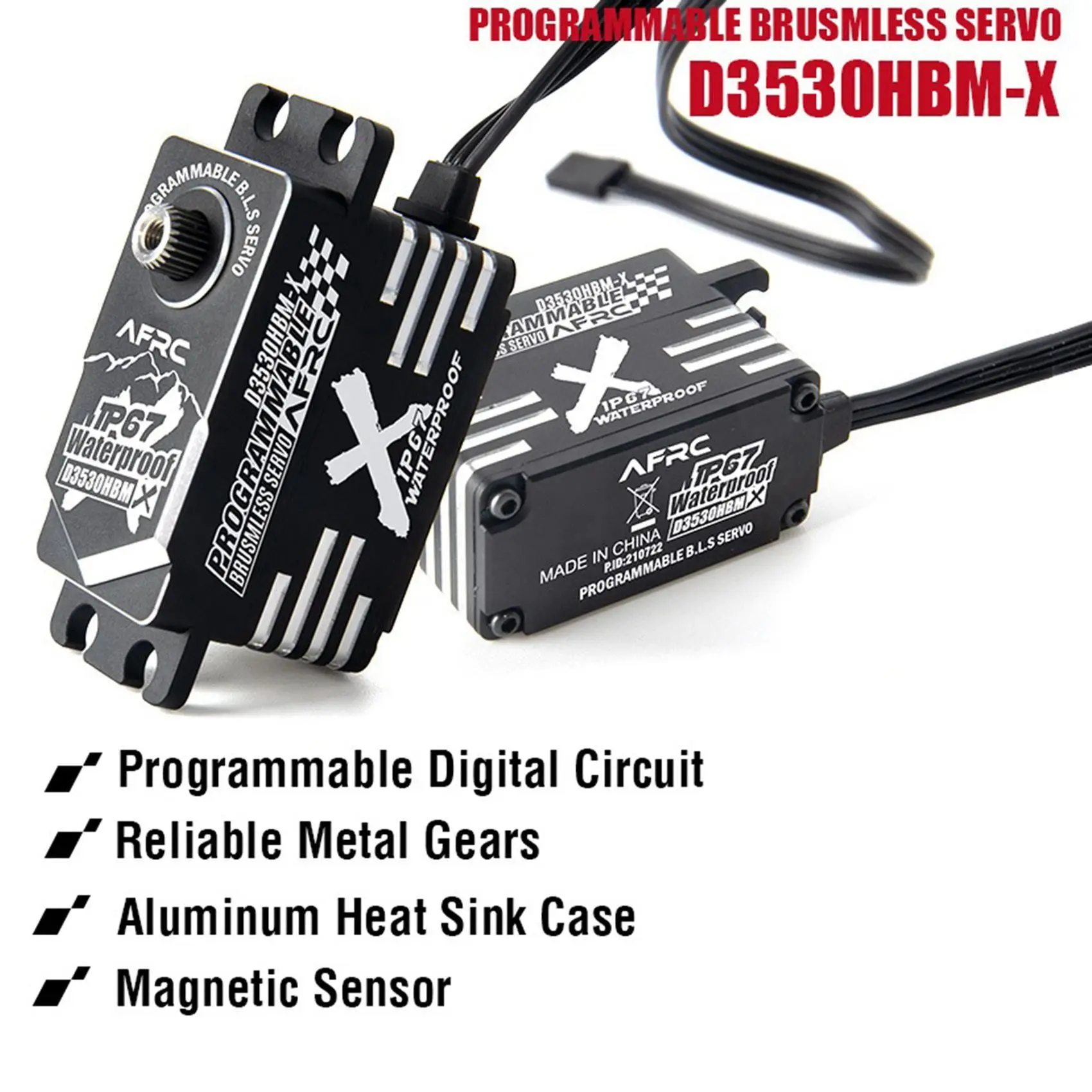 Программируемый бесщеточный интеллектуальный сервопривод D3530HBM-X с магнитным