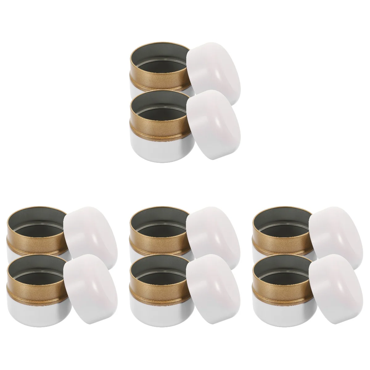 

8 Delicate Coffee Bean Tinplate Creative Tea Sealed Bottle Tea Decorative for Coffee Bean Kitchen