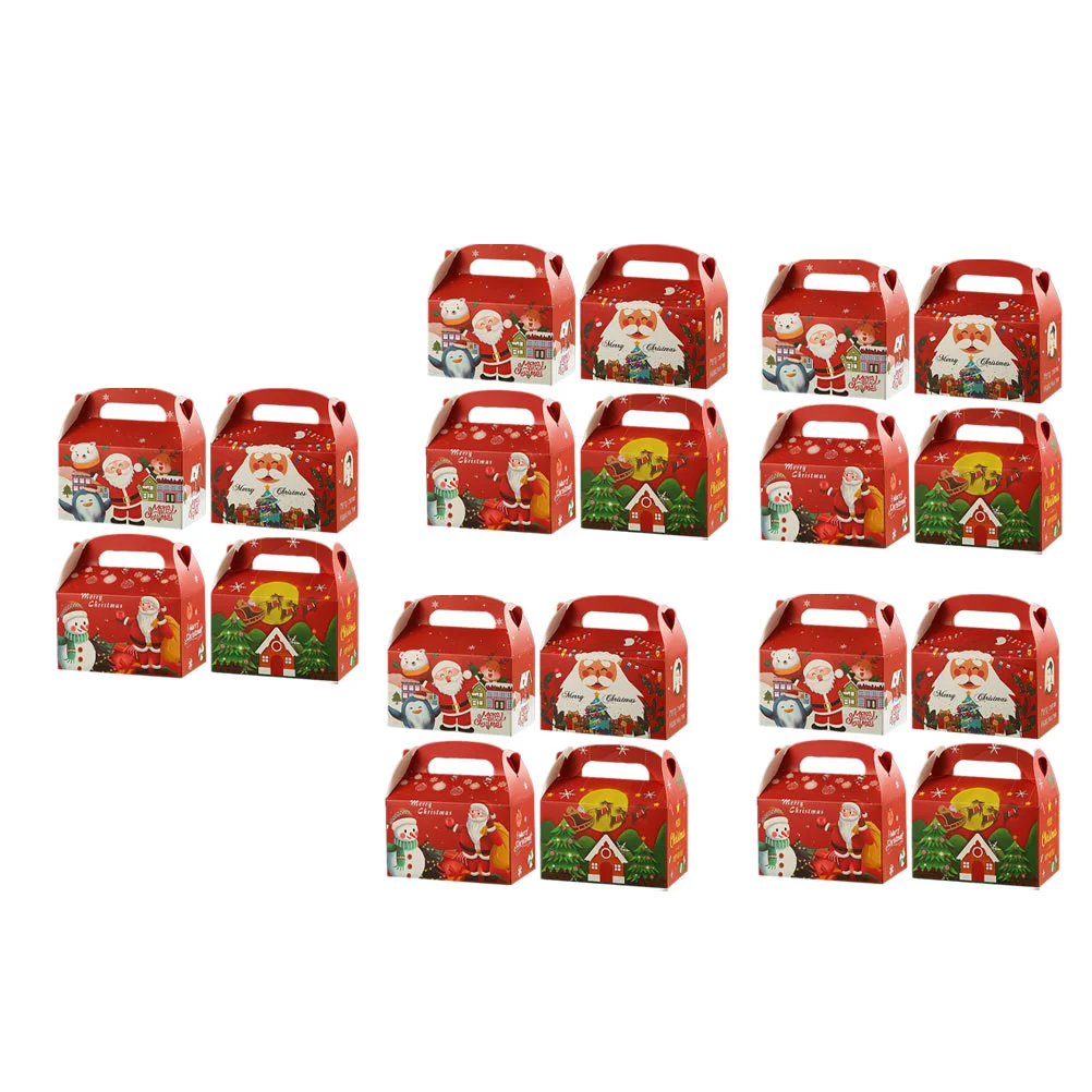

20Pcs Christmas Paper Gift Box Candy Gift Box Christmas Bakery Box Cookie Bags for Gift Giving Holiday Candy Boxes