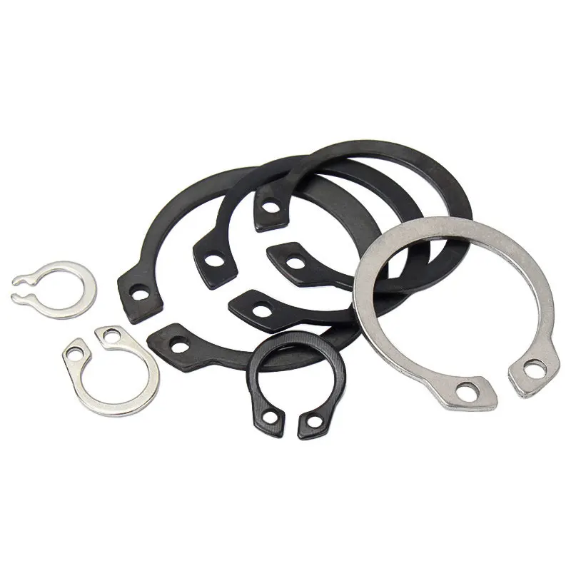 

1/2/3/5/25/50Pcs M3~M62 GB894 black manganese steel 304 stainless steel C-type outer snap ring Retaining ring Shaft washer Washe
