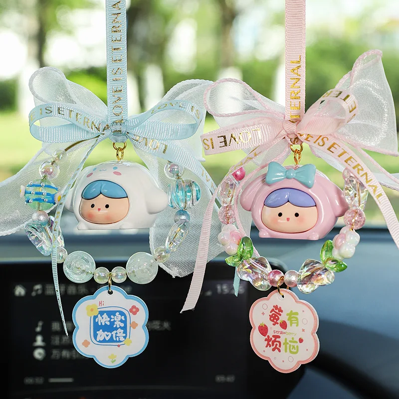 

Anime Kawaii Sanrio My Melody Hello Kitty Car Pendant Kuromi Cinnamoroll Kawaii Cartoon Figure Car Hanging Jewelry Birthday Gift