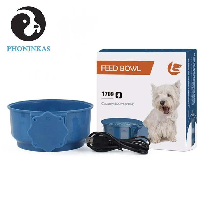 

5V USB Pet Safe Heated Water Bowl Dish Winter Outdoor Heated Pet Feed Cage Bowl for Dogs Feeder Automatic Constant Temperature