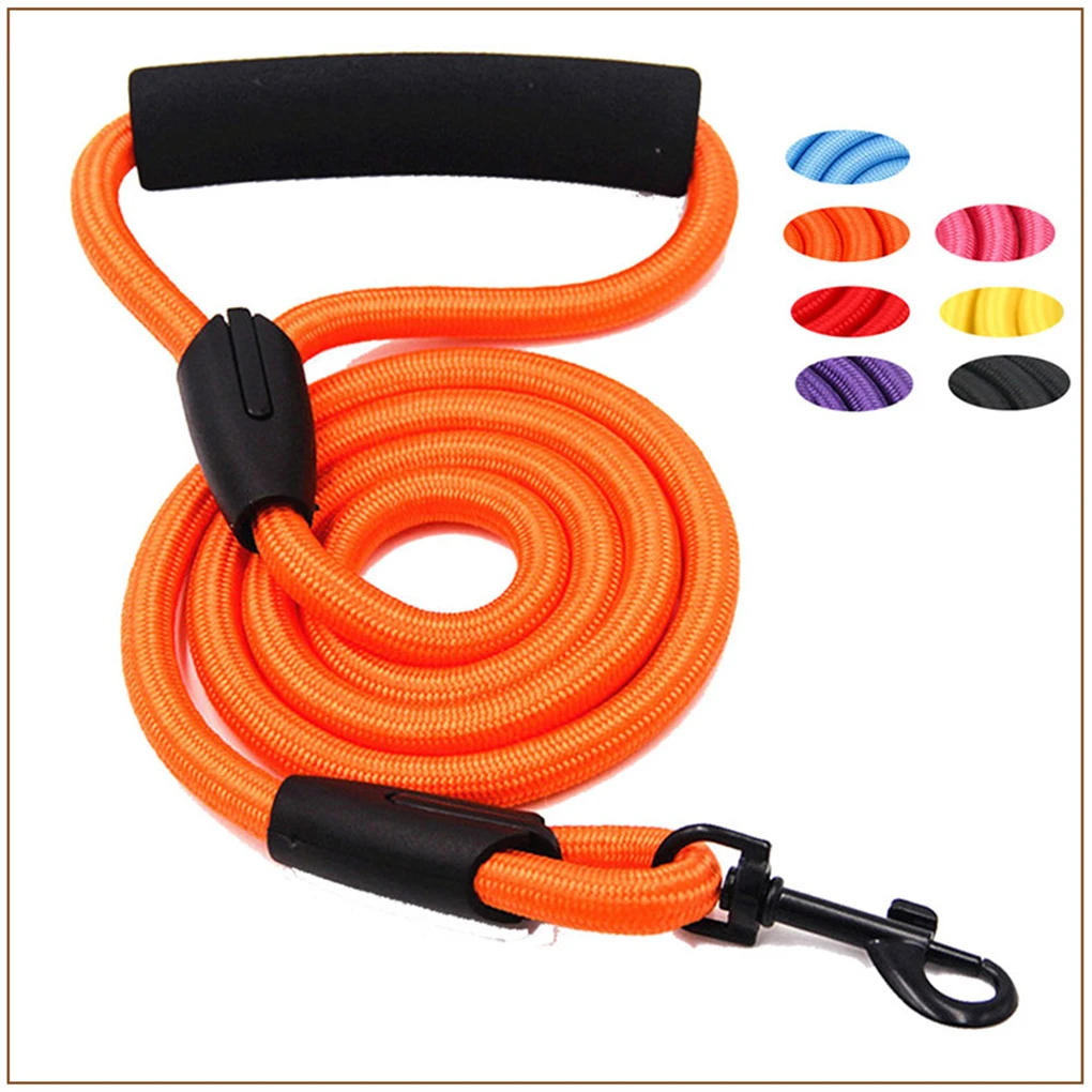 

Pet Leash Nylon Adjustable Traction Training Rope Outdoor Walking Running Anti-stretching Strap Belt Harness 1 2cm