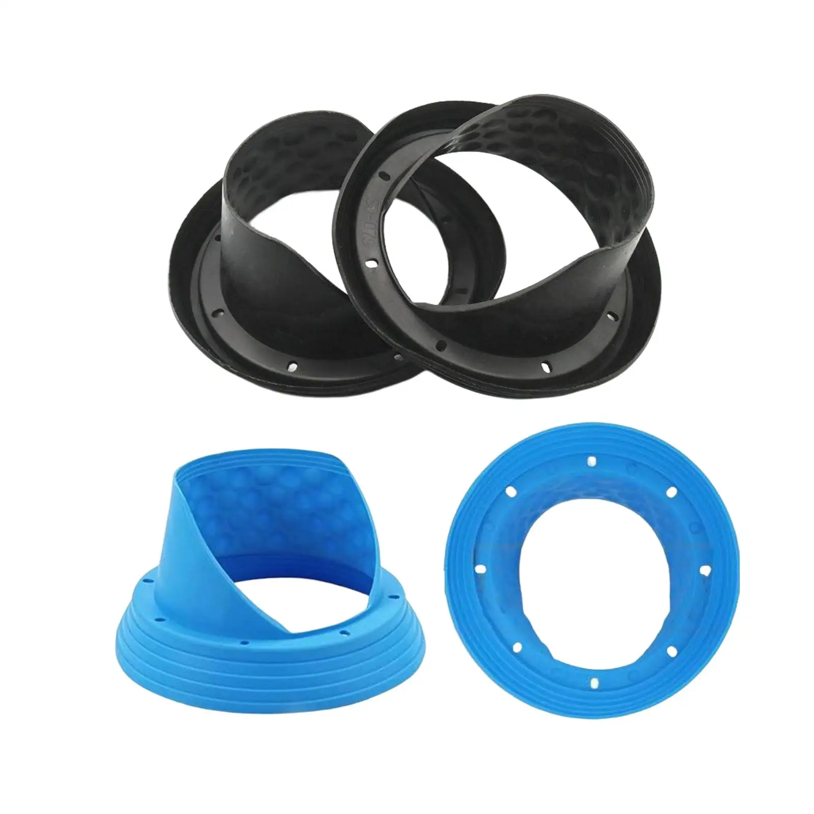 

2Pcs Vehicle 6.5inch Silicone Car Speaker Baffle Waterproof and Dustproof Cover Silicone Pad Accessories Protect The Horn