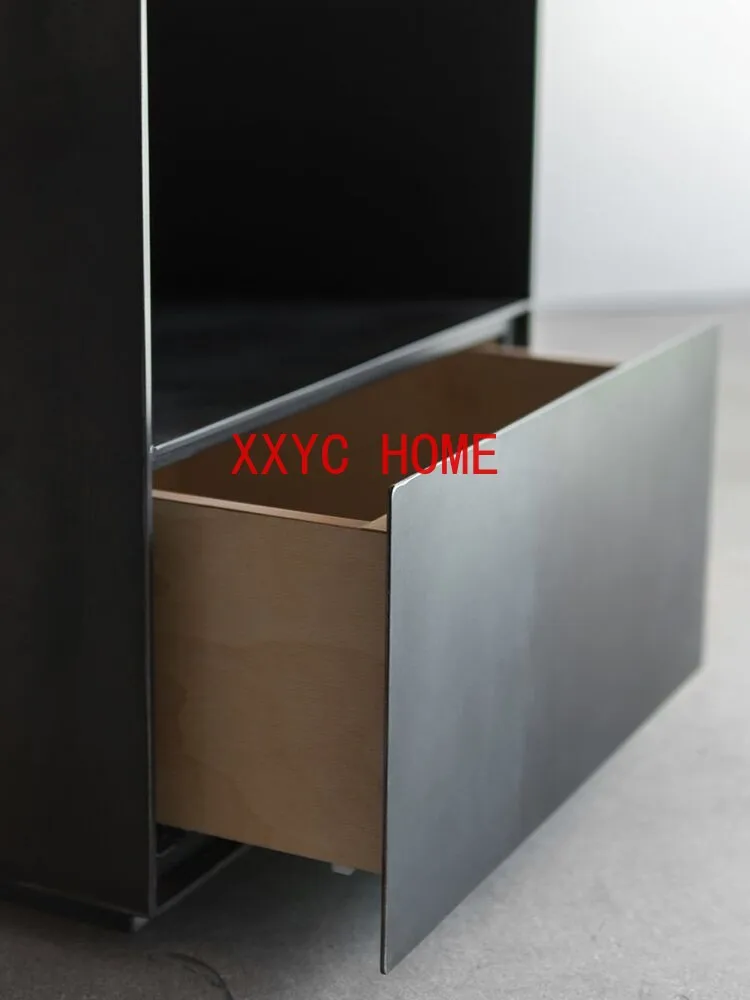 СТОЛ простой черный прикроватный тумбочка Стильный современный продвинутый