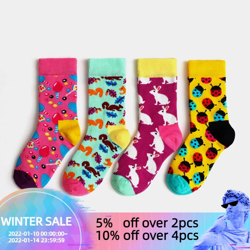 

4 пары/Лот Детские фетриковые хлопковые детские фетриковые Носки для маленьких девочек и мальчиков