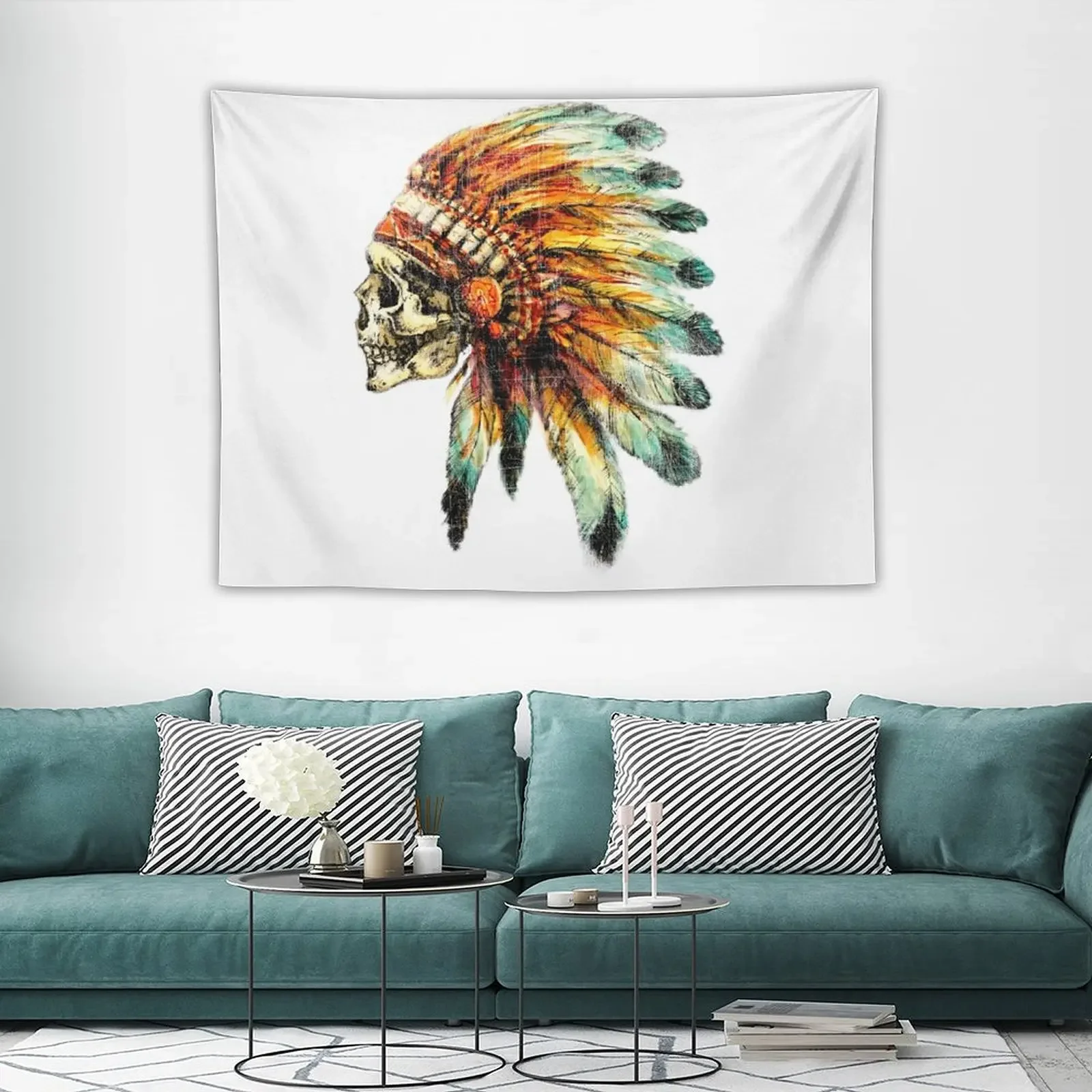 Оригинальный американский гобелен в виде черепа chiф дизайнерское украшение для