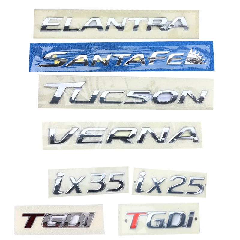

Автомобильная наклейка на заднюю эмблему для Hyundai Elantra Mistra Sonata Ix35 Ix25 Verna Santafe Celesta Tucson Accent Vvt 2,0 2,4 TGDi