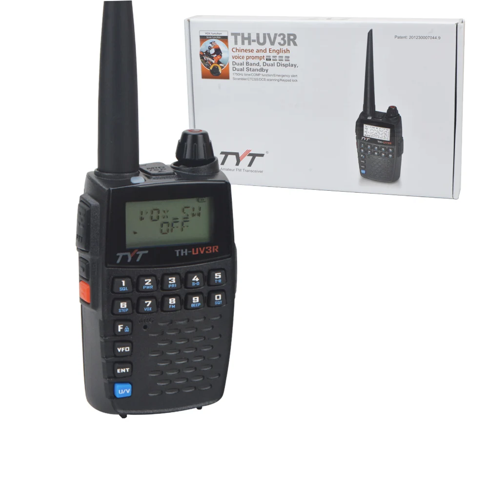 

TH-UV3R 136-174MHz & 400-470MHz Dual Band UHF VHF VOX Voice Scrambler 2Watt 128CH Handheld Mini Two Way Radio