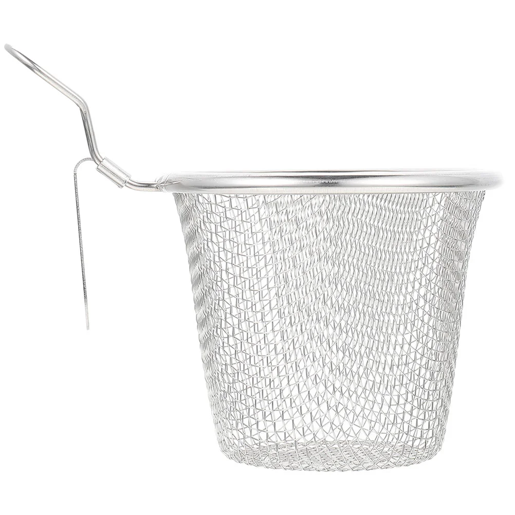 

Pasta Filter Strainer Reusable Strainer Basket Food Colander Household Filter Spoon for Vegetable French Chips Onion Rings