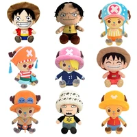 One Piece peluche di pezza 14-25cm Rufy Chopper Ace Law Sanji Ace 1