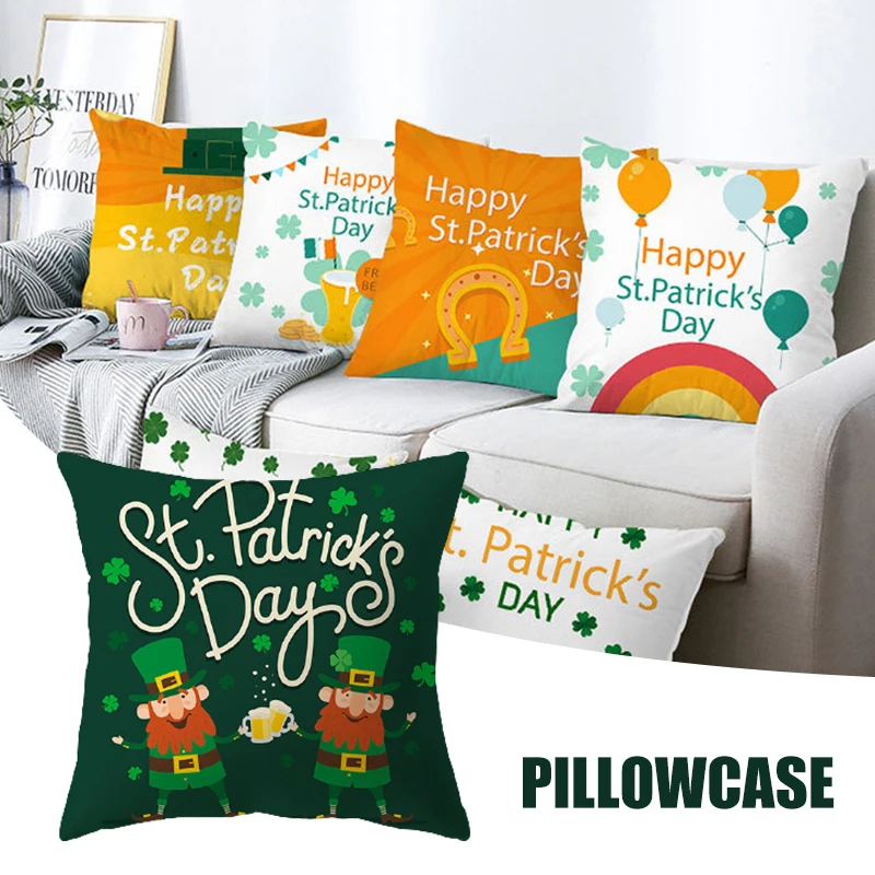 

Наволочка для St paфокусов день Декор Клевер Ретро фон бархатная наволочка MAZI888