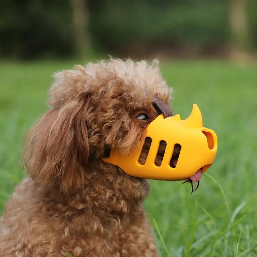 

Adjustable Dog Muzzle Adjustable Comfortable Dog Muzzle With Slow Feeder Pad Humane Training For Biting Chewing For Small