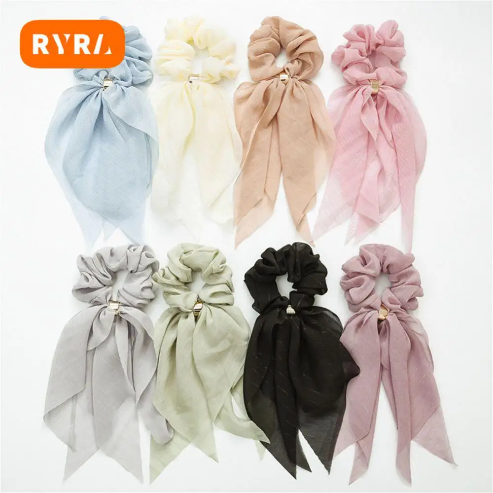 Lace Ponytail Cloth Ring Fashionable Clown Color Diversity Satin Material Smooth And Not Easily Scratched Silk Ribbon Hair Ring