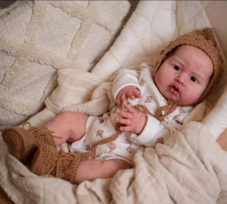 24-дюймовая мягкая тканевая кукла Blue Sparrow Body Reborn для малышей реалистичная на ощупь