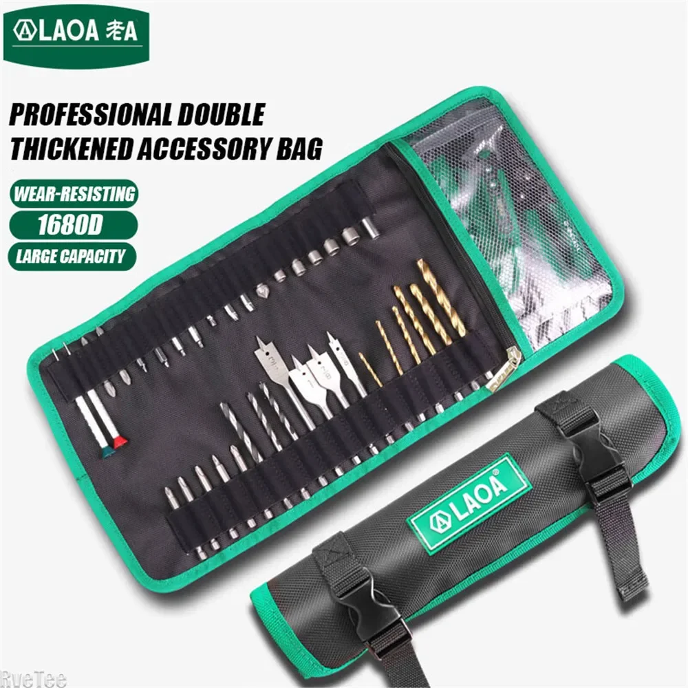 Новая свернутая сумка LAOA инструмент с прозрачным карманом на молнии для