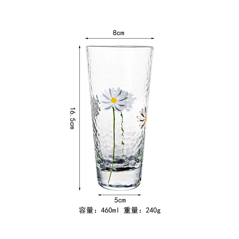 Увлажненная чашка Haisiman с рисунком маргаритки и молотка термостойкая для воды