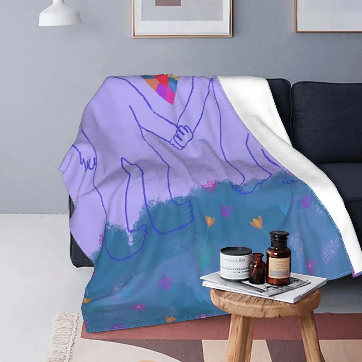 

Valentines Day Blanket Flannel Printed Romantic Gift Breathable Super Warm Throw Blanket for Sofa Travel Bedspreads