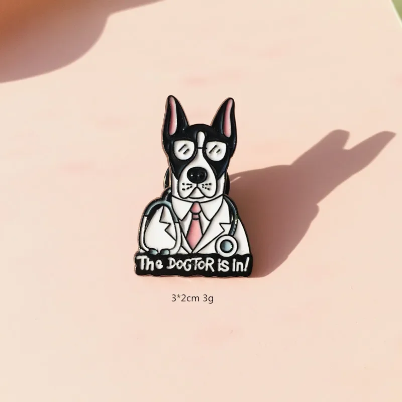 Мультяшный доктор супер кавайная медсестра кот цинковый сплав забавные броши