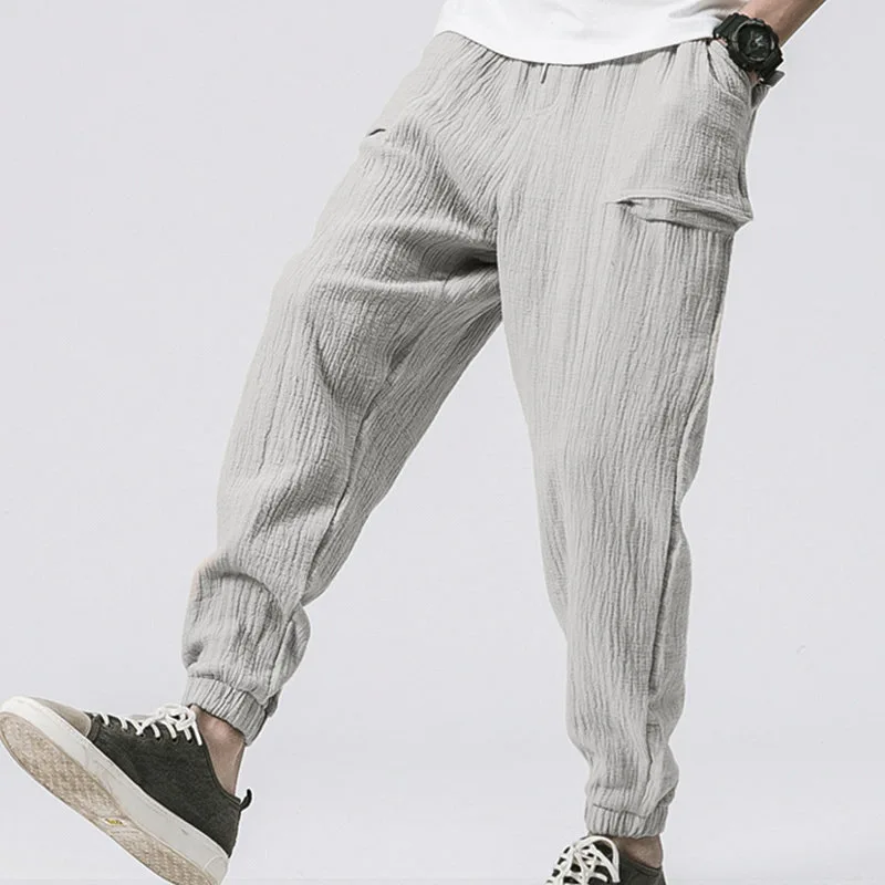 

Fashion Men Harem Pants Men Jogger Pants Casual Male Drawstring Pencil Pants Fitness Sports Gym Trousers Sweatpants Streetwear