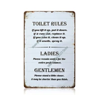vintage funny gift farmhouse rustic wall art hanging plaques home d%c3%a9cor accents for kitchen coffee bar toilet rules