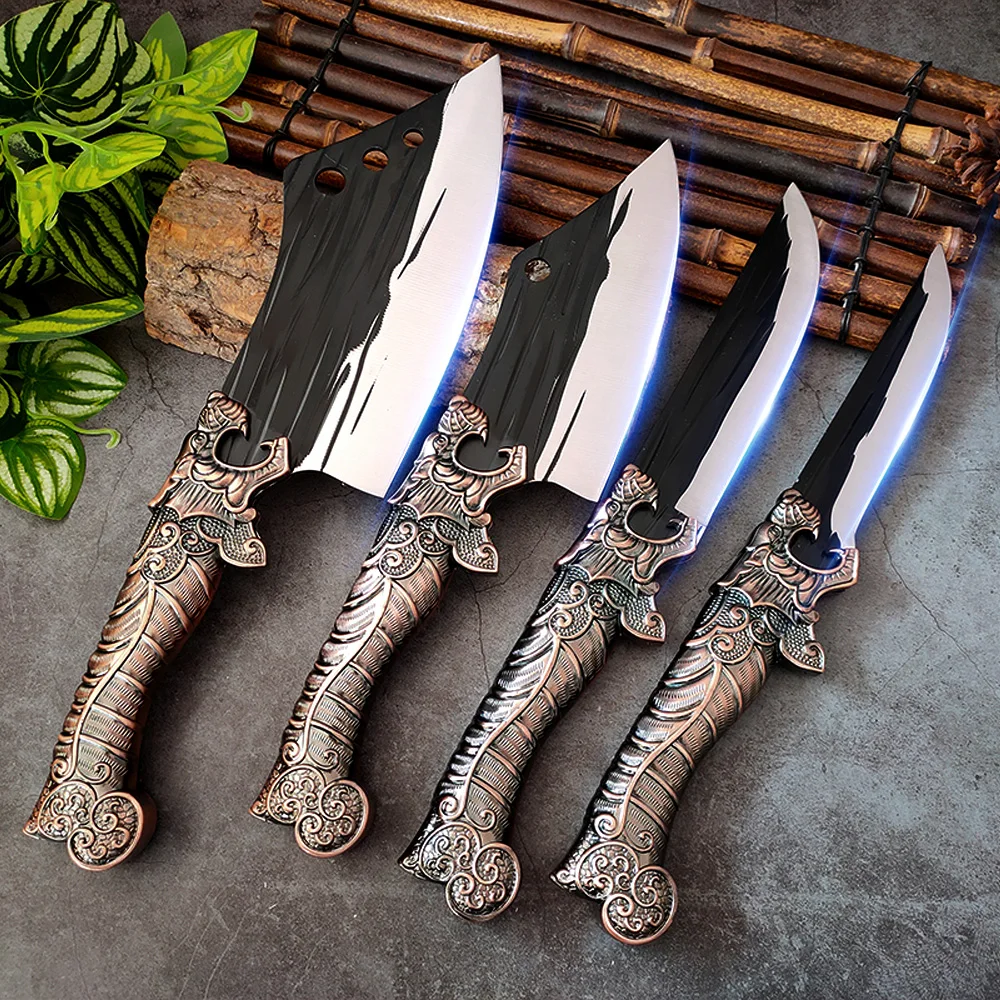 

Forged Hunting Knife Stainless Steel Boning Knife Cleaver Meat Chicken Butcher Knives Sushi Filleting Knife Chef Kitchen Knives