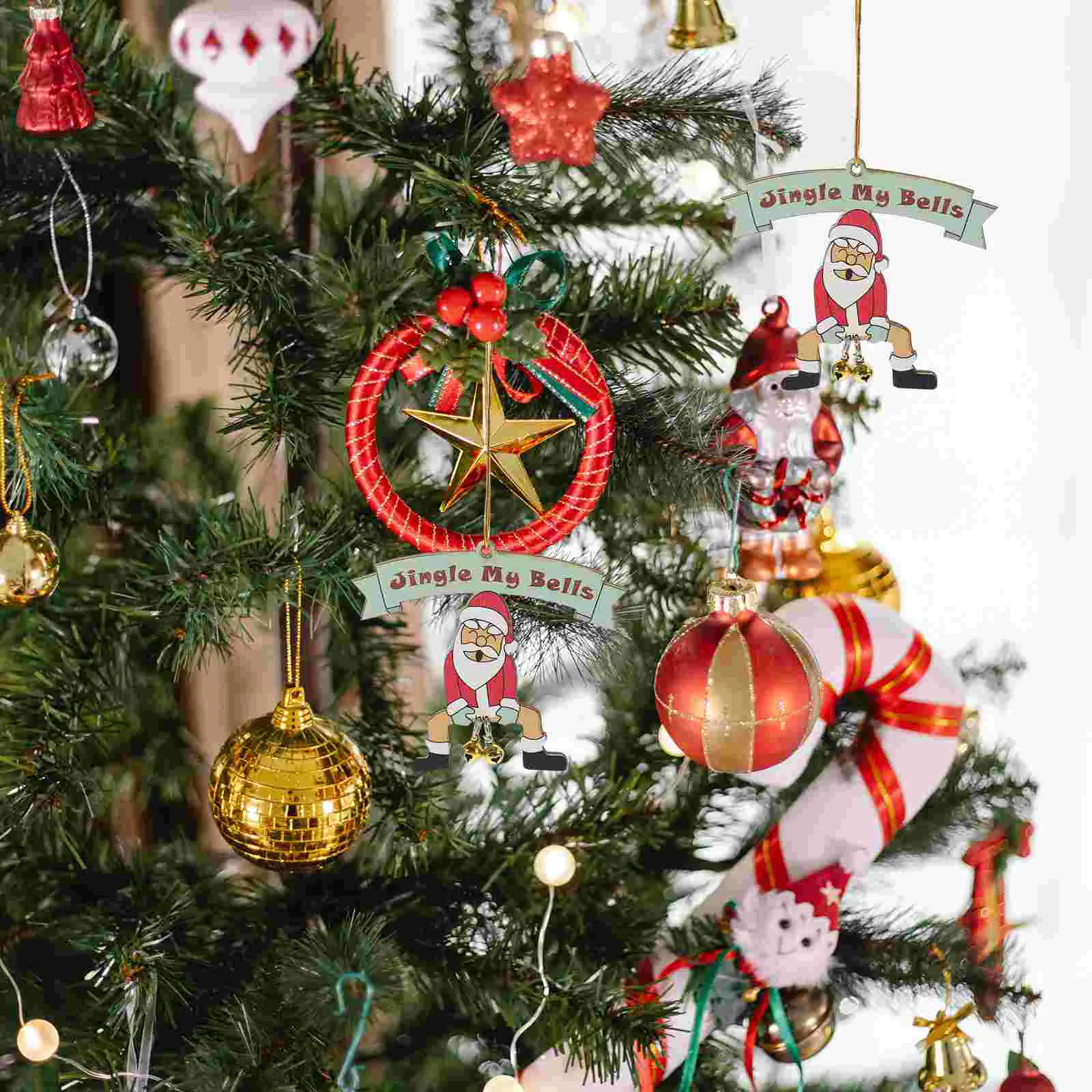 Рождественские елочные украшения декоры этикетки наклейки аксессуары подвесные