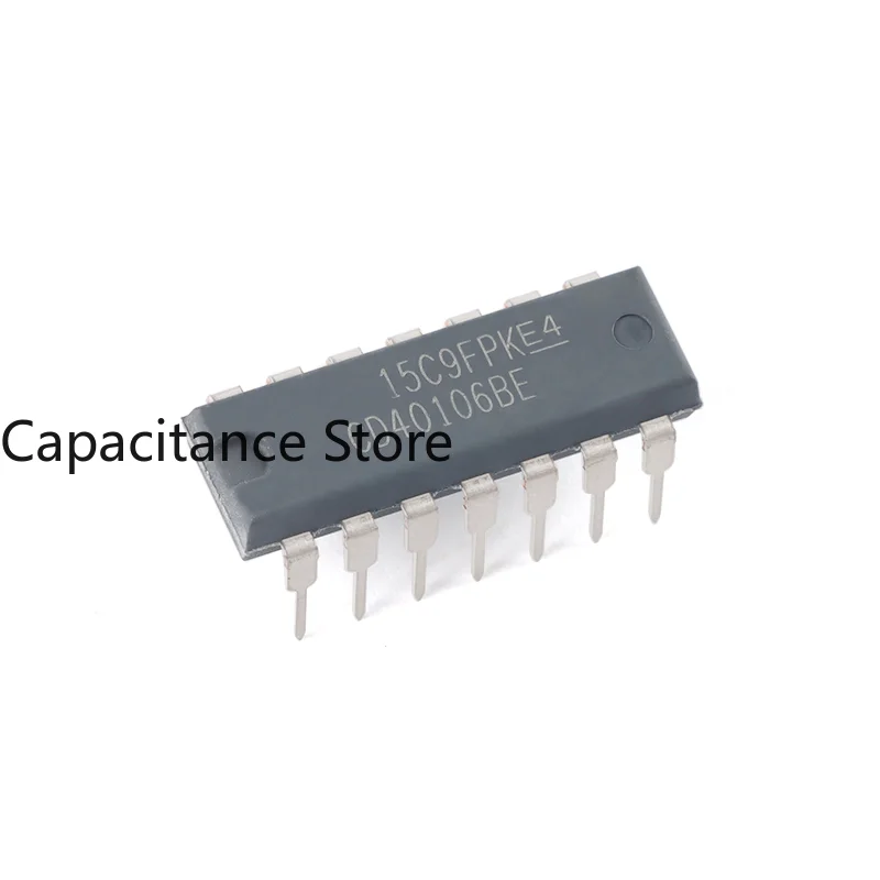 

10PCS Original Genuine Direct-inserted CD40106BE PDIP-14 Six-channel Schmidt Trigger Chip.