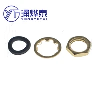 yyt 20pcs sma nut gasket black rubber ring antenna base accessories gold plated copper black ring