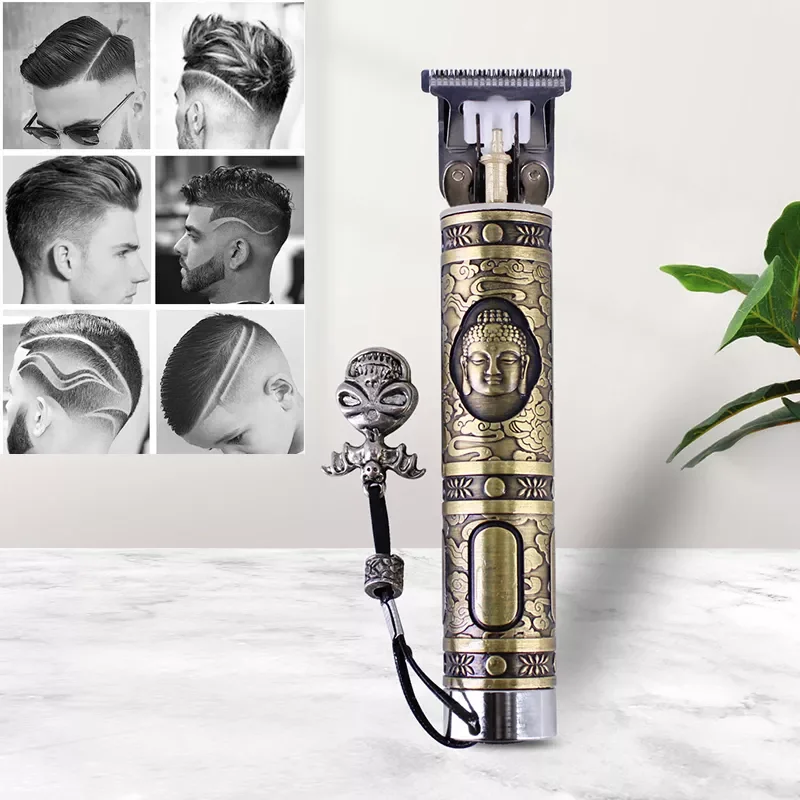 

NEW2023 Hair Trimmer USB Rechargeable Hair Clipper Cordless Shaver Trimmer 0mm Men Barber T-Blade Hair Cutting Machine