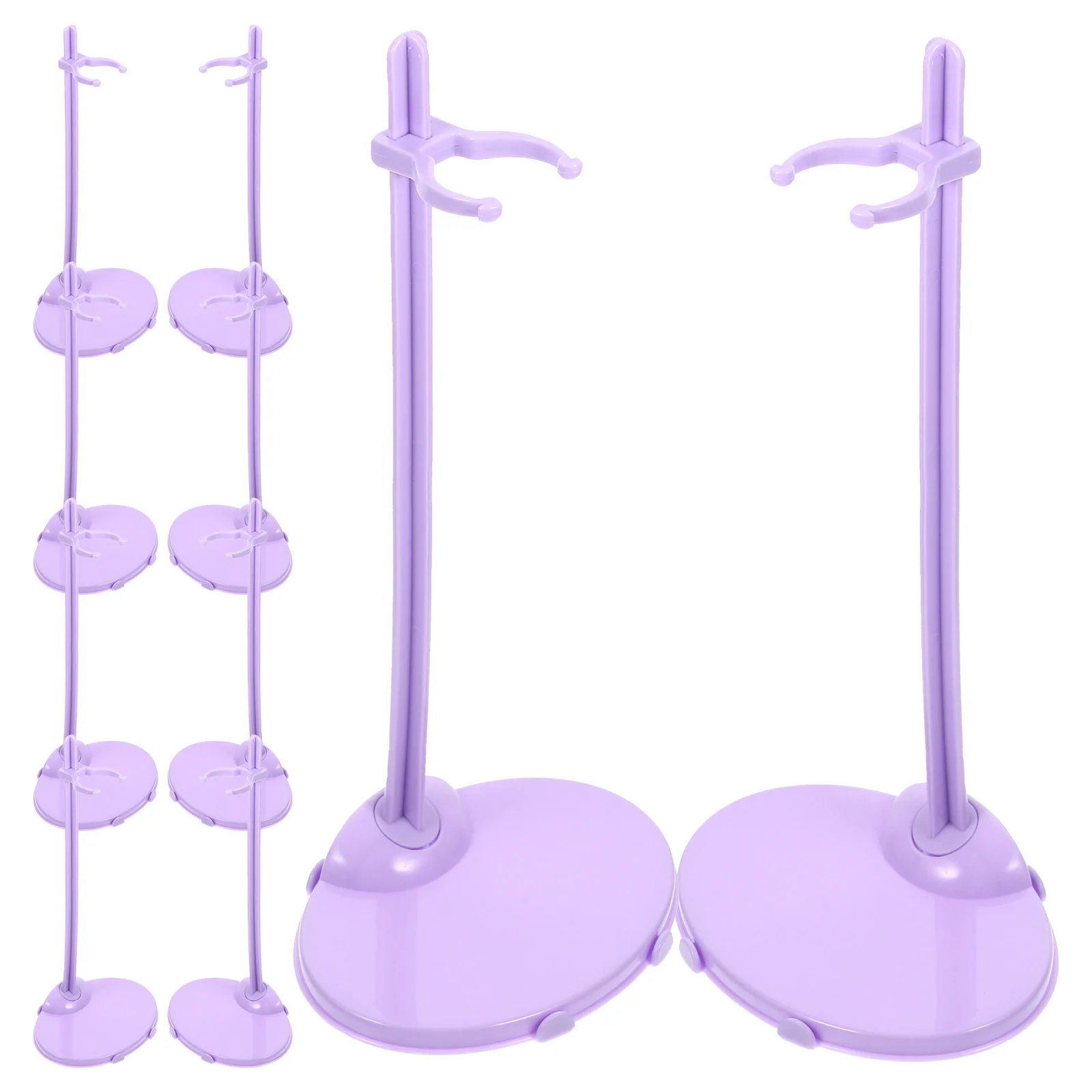 

10 Pcs Action Figure Stands Storage Indoor Displaying Holder Plastic Portable Stable Racks