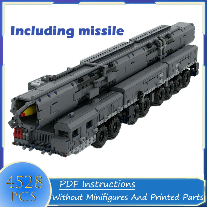 Серия военных оружия MAZ-547 Грузовик RSD-10 MZKT-79221 Строительные блоки