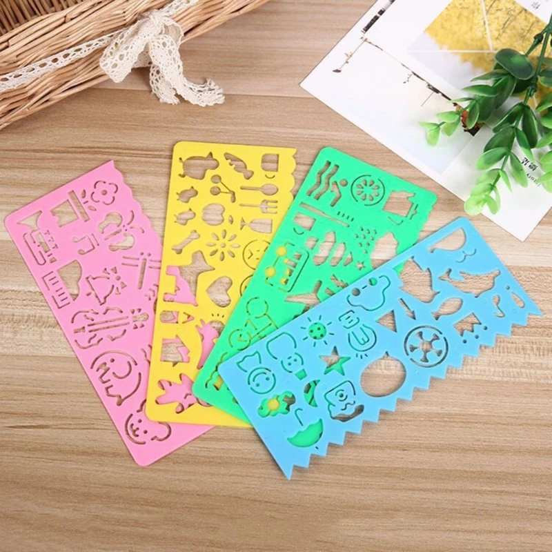 

Multifunctional Geometric Ruler Geometric Drawing Template Measuring Tools F19E
