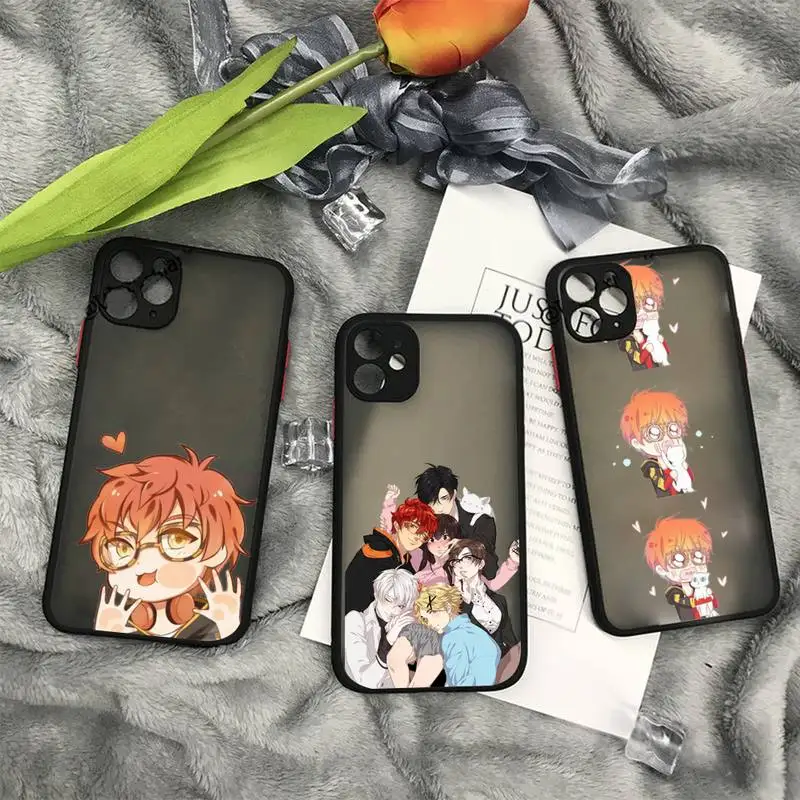 

anime 707 Mystic Messenger Phone Case matte transparent For iphone 11 12 13 7 8 plus mini x xs xr pro max cover