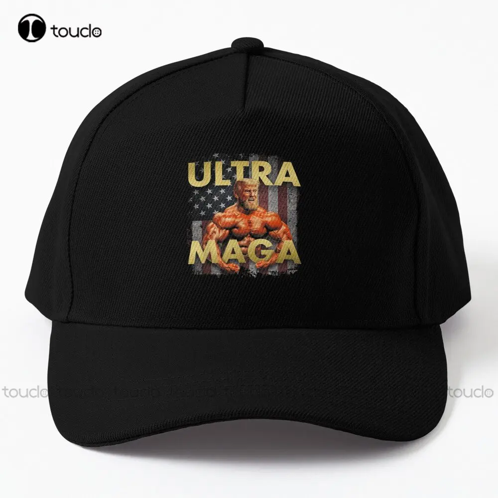 

Ultra Maga American Flag Funny Donald Trump Flag Anti Biden Baseball Cap Cotton Outdoor Simple Vintag Visor Casual Caps Unisex