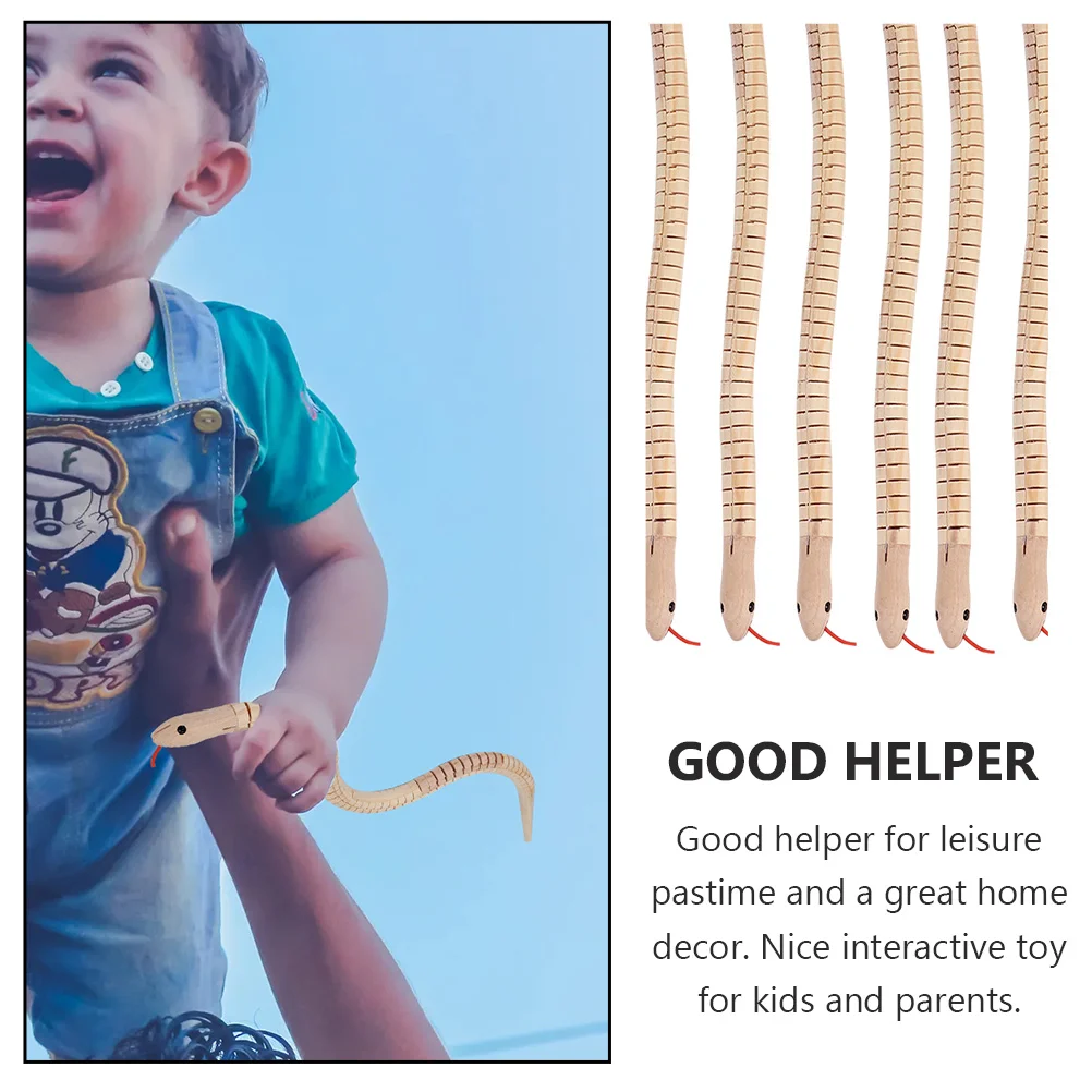 6 шт. краска из искусственного дерева змея детские игрушки дождевые лесные змеи