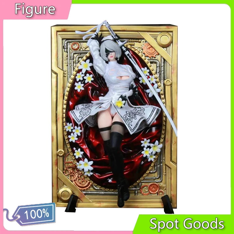 

Game NieR Automata 2B YoRHa No.2 Type B Photo Frame Anime Action Figures Undressable Sexy Adult Desktop Toys Ornament 32CM