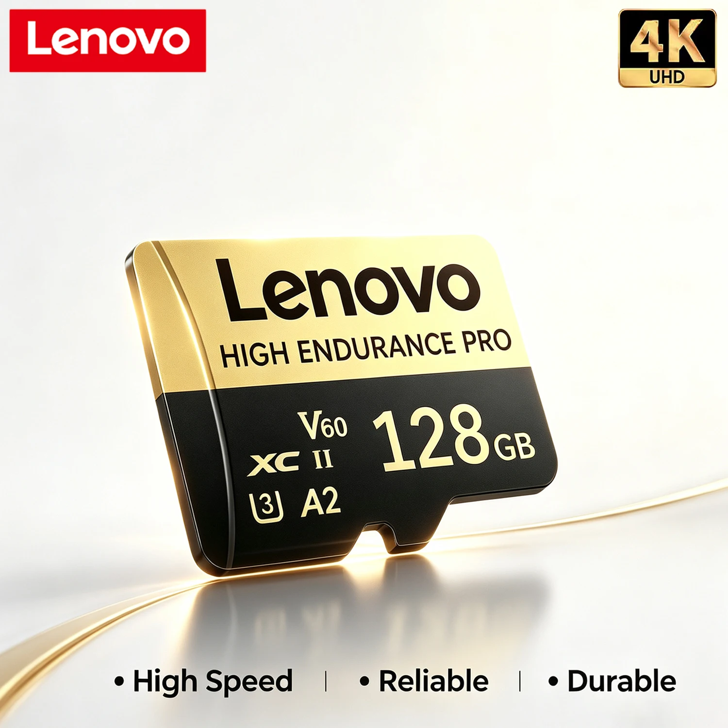 Фото Карта памяти Lenovo HIGH ENDURANCE 128 ГБ 512 ГБ, высокоскоростная, для видео 4K Full HD, Micro SD карта для камеры Insta360, дрона, смартфона. №1