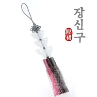 hanbok pendant korean original imported imitation jade three string butterfly decoration short pendant