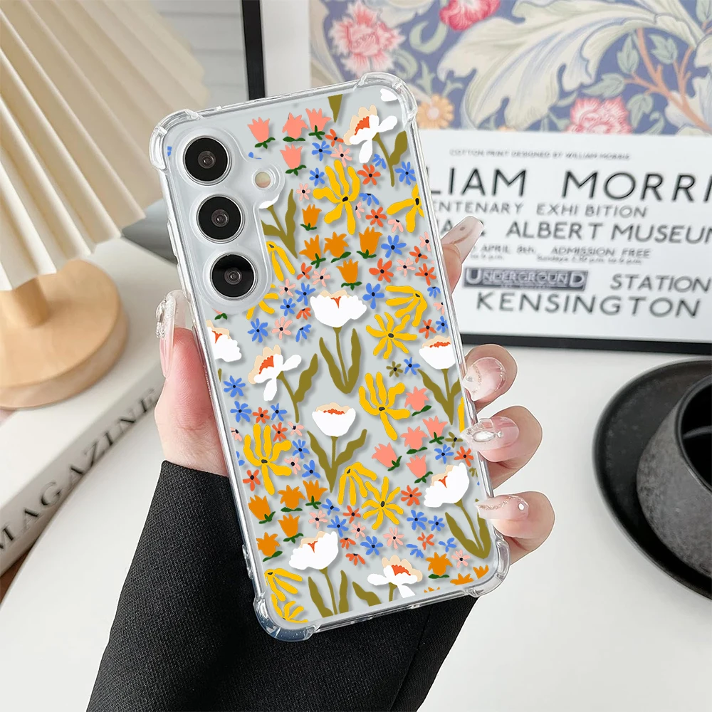 Цветные цветы для Redmi NOTE 10 11 S 12 PRO Plus 13Pro 6 7 8 Pro 9 Promax 4G