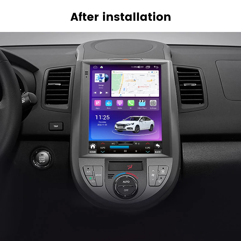 

2DIN Android Auto Car Radio Multimedia Stereo For Kia Soul AM 2010-2013 Carplay GPS Navigation 9.7" For Tesla Style IPS Screen